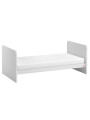 Culla per neonati trasformabile in lettino montessoriano per bambini 70x140 in legno bianco e rovere collezione Leaf di VOX