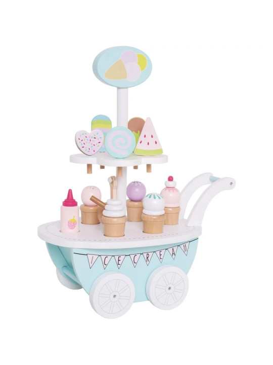 Wooden Ice Cream Trolley for Children and Kids by Jabadabado