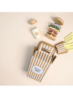 Wooden Stacking burger for Children and Kids by Jabadabado