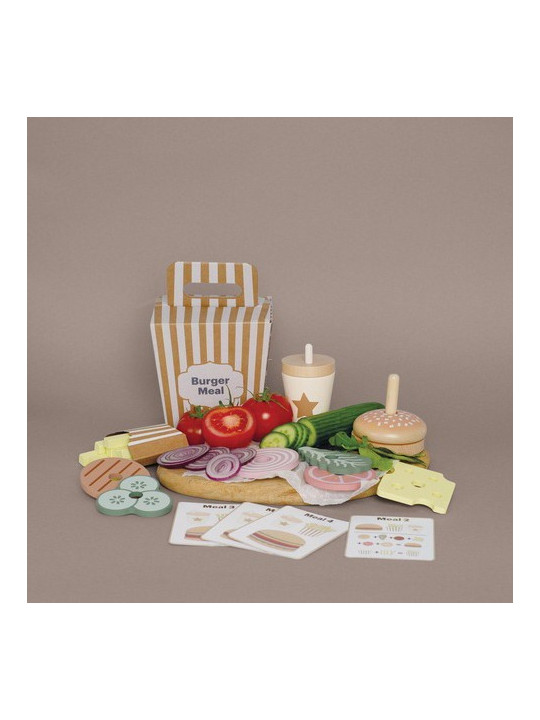 Wooden Stacking burger for Children and Kids by Jabadabado