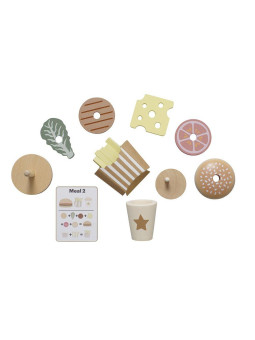 Wooden Stacking burger for Children and Kids by Jabadabado