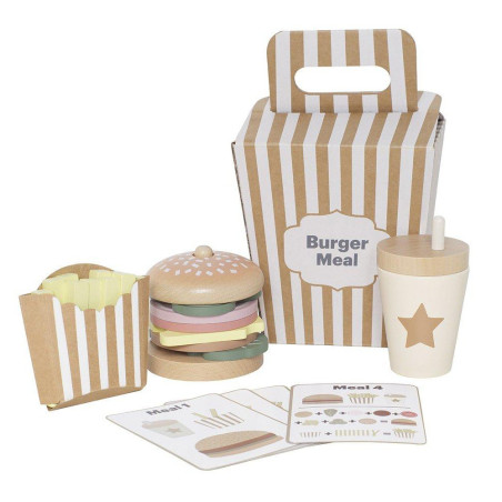 Wooden Stacking burger for Children and Kids by Jabadabado