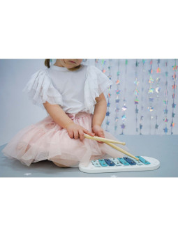 Blue Wooden Xylophone for Children