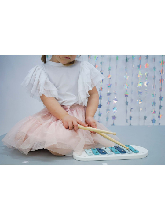 Xilofono Blu in Legno per Bambini
