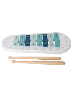 Blue Wooden Xylophone for Children