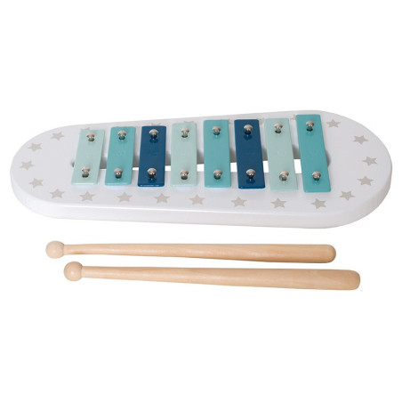 Xilofono Blu in Legno per Bambini