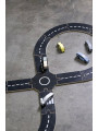 Circuito stradale con 5 auto in legno by Jabadabado