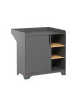 Chest of drawers with changing top for babies children bedroom in grey oak wood Leaf collection by VOX