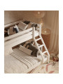 DENIS White children's solid wood bunk bed by Olivia Living