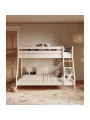 Letto a castello in legno di pino massello bianco per bambini DENIS WHITE by Olivia Living