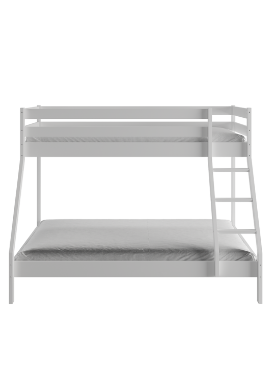 DENIS White children's solid wood bunk bed by Olivia Living