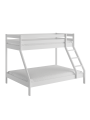 Letto a castello in legno di pino massello bianco per bambini DENIS WHITE by Olivia Living