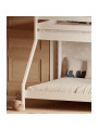 Letto a castello in legno di pino massello bianco per bambini DENIS WHITE by Olivia Living