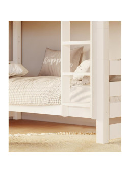 Solid wood bunk bed for children 90x200 cm JAN WHITE model by Olivia Living