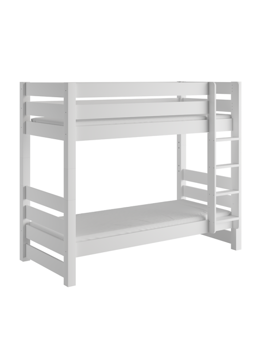 Solid wood bunk bed for children 90x200 cm JAN WHITE model by Olivia Living