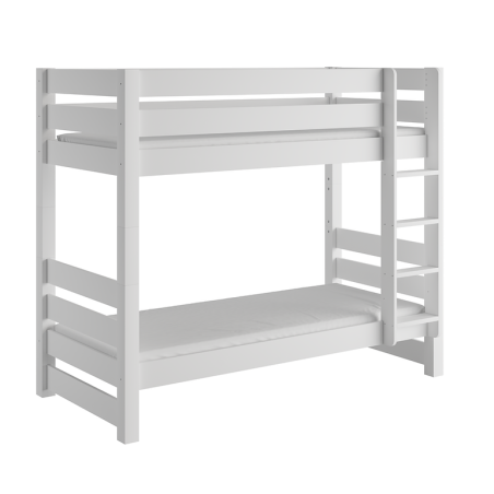 Solid wood bunk bed for children 90x200 cm JAN WHITE model by Olivia Living