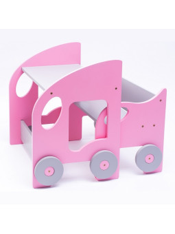 Tavolo e sedia per bambini a forma di auto macchinina