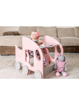 Tavolo e sedia per bambini a forma di auto macchinina