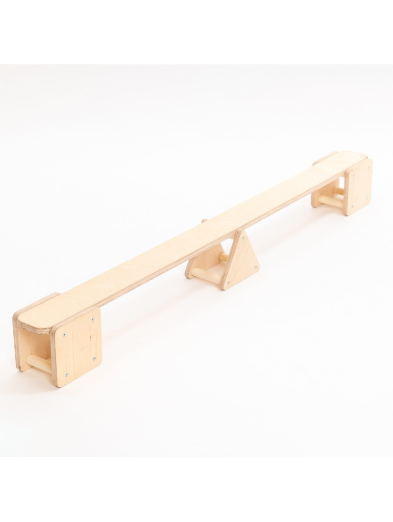 Trave di equilibrio in legno per bambini in legno naturale