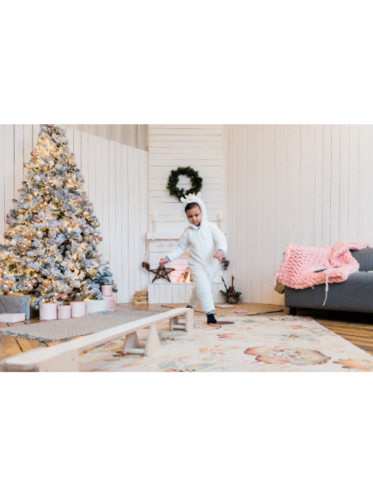 Trave di equilibrio in legno per bambini in legno naturale