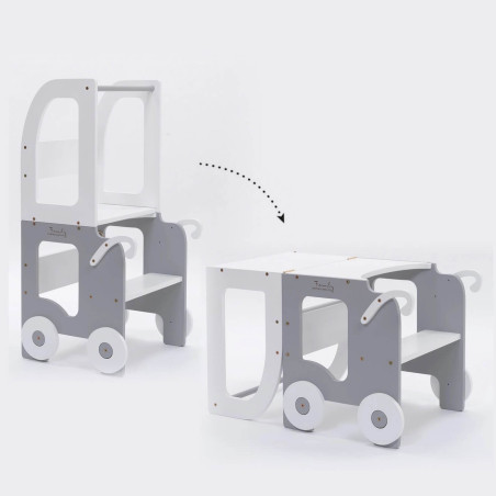 Trolley Learning Table & Stool / Tower