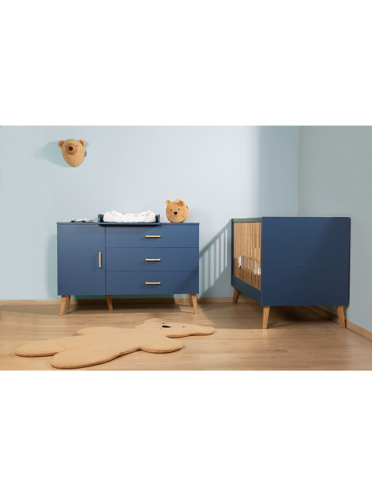 Cot Bed 140x70 Bold blue - Childhome
