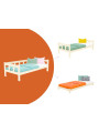 Children's single bed with sidewall Fence - Benlemi