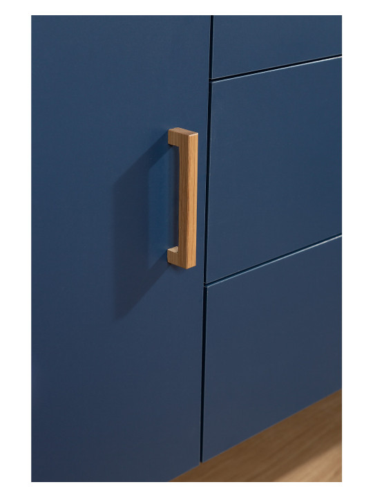 Bond blue wooden chest of drawers for the children's bedroom with removable changing table - Childhome