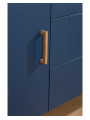 Bond blue wooden chest of drawers for the children's bedroom with removable changing table - Childhome