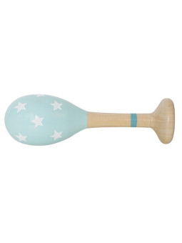 Blue Maraccas in Blue Wood for Children