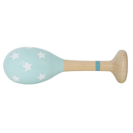 Maracas Blu in Legno per Bambini