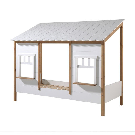 Bed House for Children's Bedroom Housebed 90x200 with Scalloped Roof - Vipack