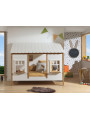 Bed House for Children's Bedroom Housebed 90x200 with Scalloped Roof - Vipack