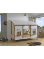 Bed House for Children's Bedroom Housebed 90x200 with Scalloped Roof - Vipack