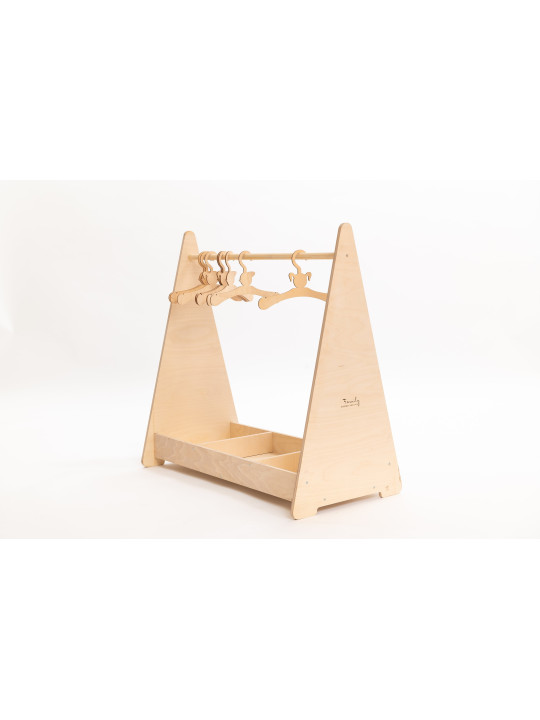 Montessori Children's Coat Hanger - Open Wardrobe for Children