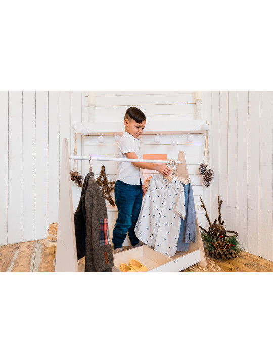 Montessori Children's Coat Hanger - Open Wardrobe for Children
