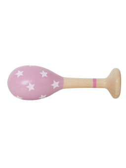 Blue Maraccas in Pink Wood for Children
