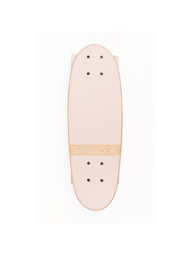 Skateboard per bambini da 3 anni in su colore rosa stile California degli anni 70 - Banwood