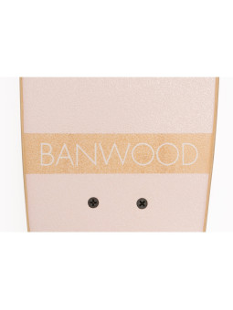 Skateboard per bambini da 3 anni in su colore rosa stile California degli anni 70 - Banwood