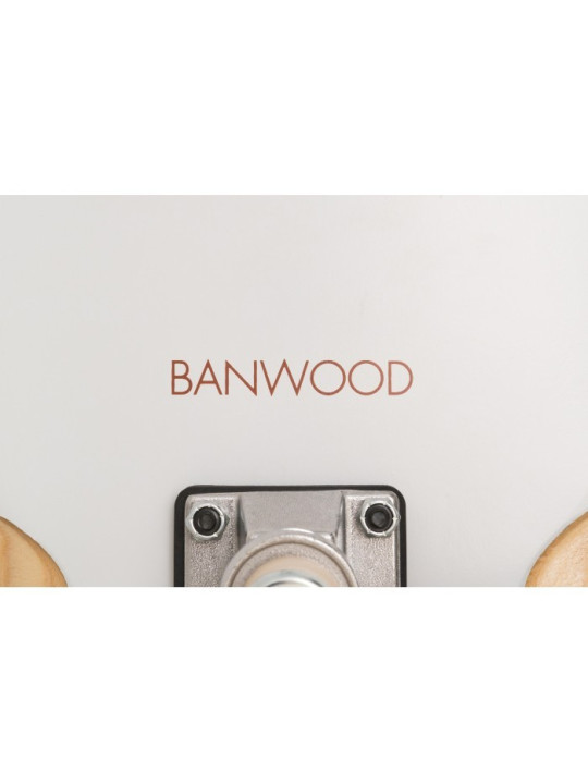 Skateboard per bambini da 3 anni in su colore bianco stile California degli anni 70 - Banwood