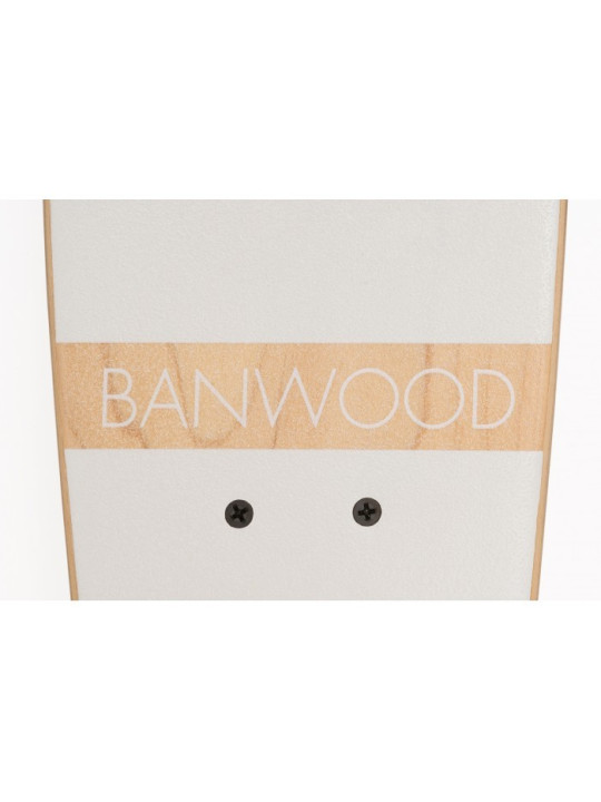 Skateboard per bambini da 3 anni in su colore bianco stile California degli anni 70 - Banwood
