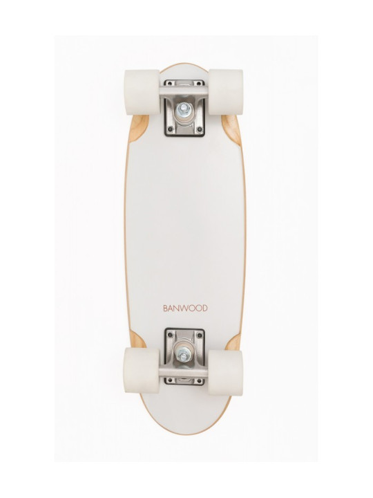 Skateboard per bambini da 3 anni in su colore bianco stile California degli anni 70 - Banwood