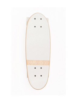 Skateboard per bambini da 3 anni in su colore bianco stile California degli anni 70 - Banwood