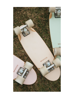 Skateboard for children aged 3 and up, 70s California style cream color - Banwood