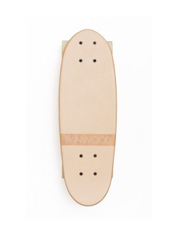 Skateboard for children aged 3 and up, 70s California style cream color - Banwood