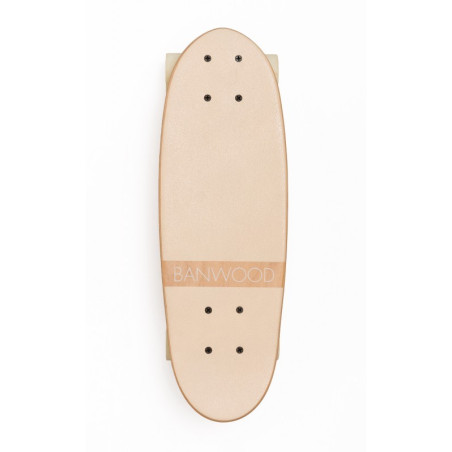 Skateboard for children aged 3 and up, 70s California style cream color - Banwood