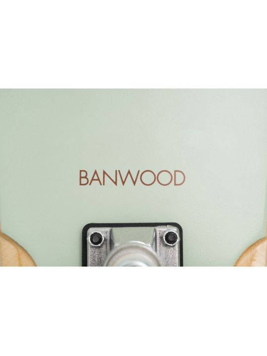 Skateboard for children aged 3 and up, 70s California style white mint - Banwood