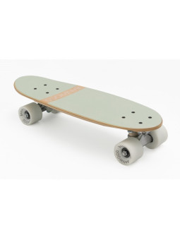 Skateboard for children aged 3 and up, 70s California style white mint - Banwood