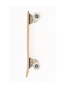 Skateboard per bambini da 3 anni in su in legno naturale e strisce rosse stile California degli anni 70 - Banwood