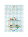 Biplane Kids Shelf "Dashy" Green Wood